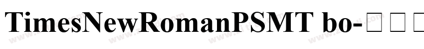 TimesNewRomanPSMT bo字体转换